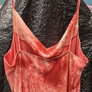 Coral Tie-Dye Maxi Dress